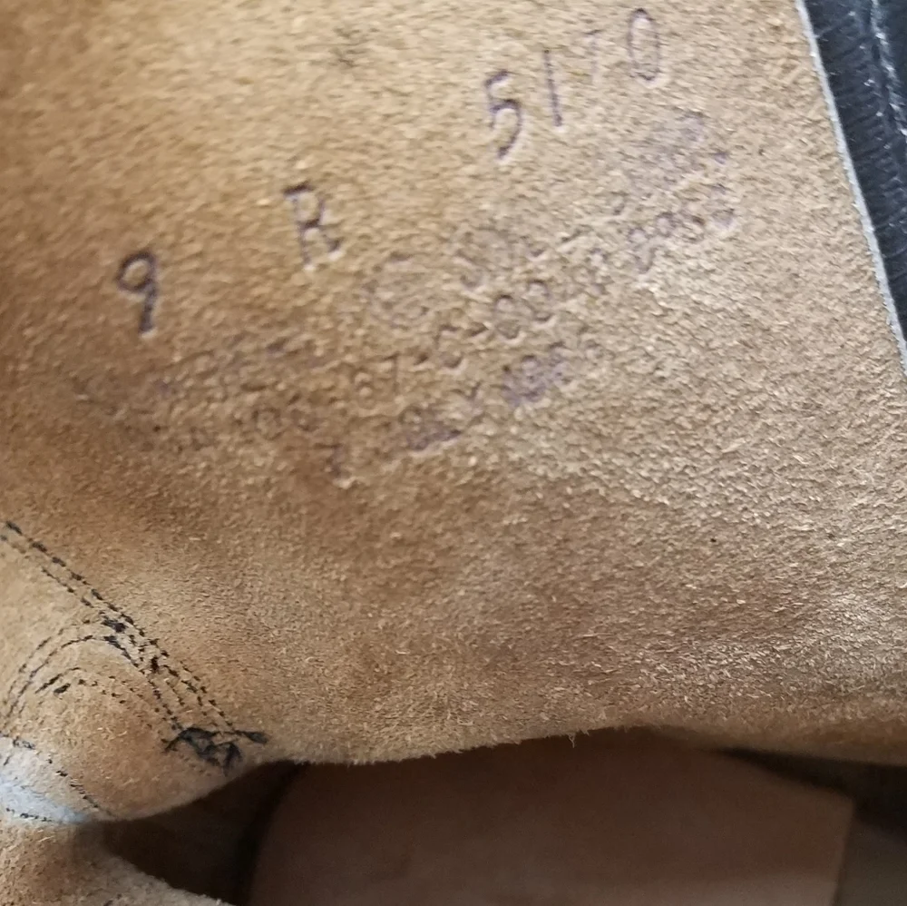VTG Cumberland Shoe Corp 1966 US Army 9 REG Combat Military Boots GOODYEAR Soles